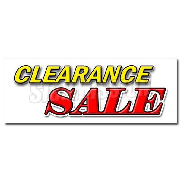 Signmission CLEARANCE SALE DECAL sticker retail store wide 50% discount huge mega save, D-12 Clearance Sale D-12 Clearance Sale - main